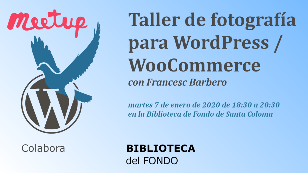 Taller de fotografía para WordPress / WooCommerce